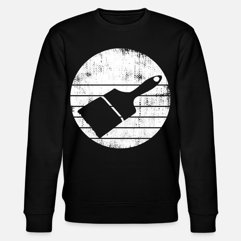 Painter Brush Drawing - Stanley/Stella CHANGER Unisex Organic Sweatshirt - black