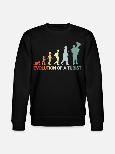 Development of a tuba player - Stanley/Stella CHANGER Unisex Organic Sweatshirt - black