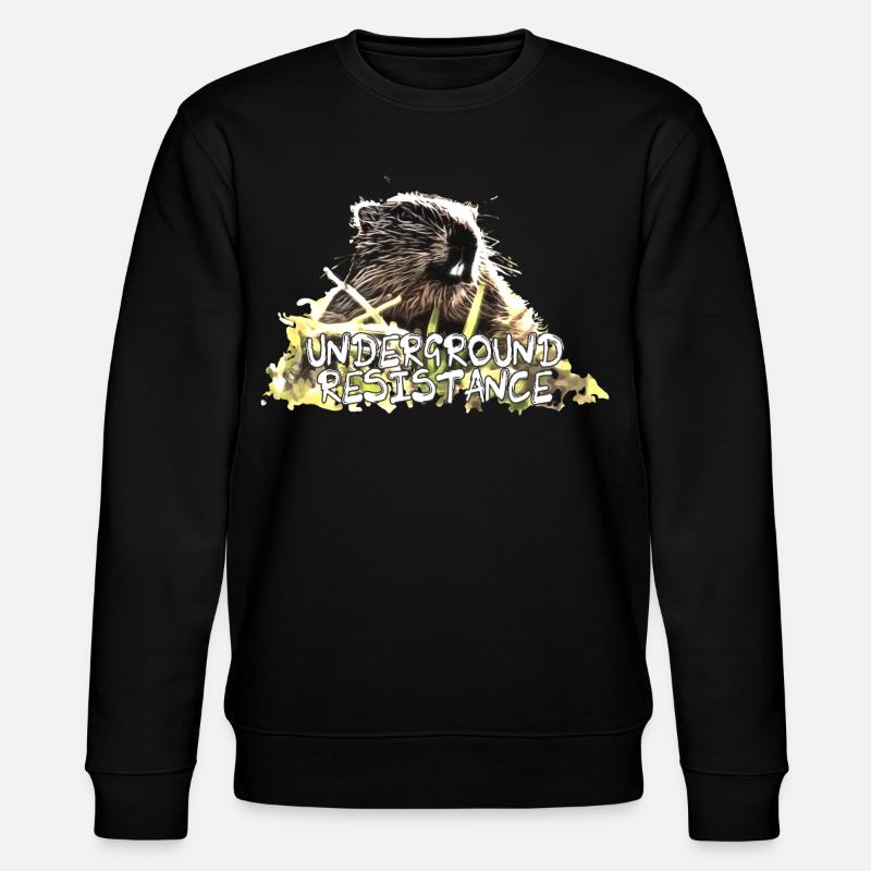 Marmotte culte - Résistance souterraine - Sweat bio CHANGER Stanley/Stella Unisexe - noir
