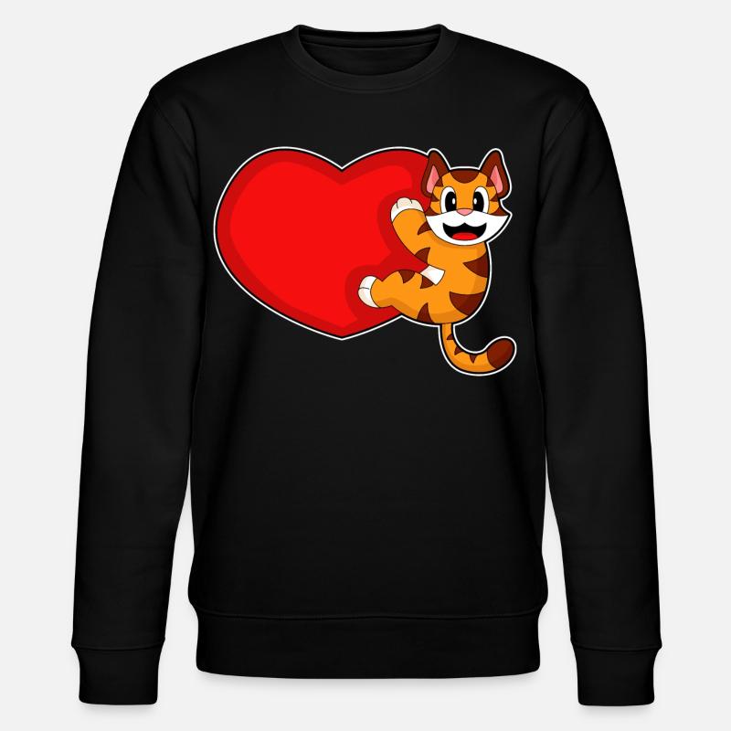 Tiger Heart - Stanley/Stella CHANGER Unisex Organic Sweatshirt - black
