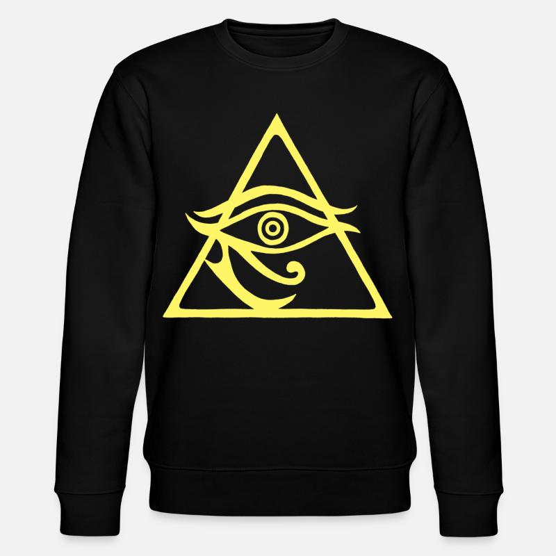 Die Pyramide des Gottes Horus - Stanley/Stella Unisex Bio-Sweatshirt CHANGER  - Schwarz