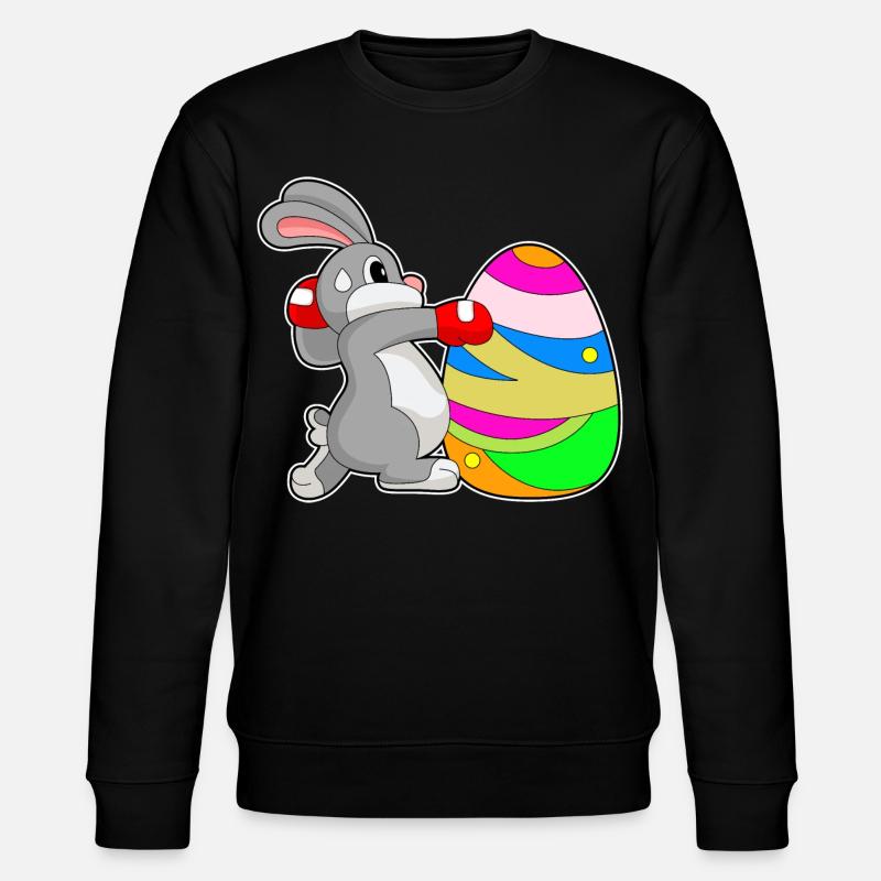 Bunny Easter Boxes - Stanley/Stella CHANGER Unisex Organic Sweatshirt - black