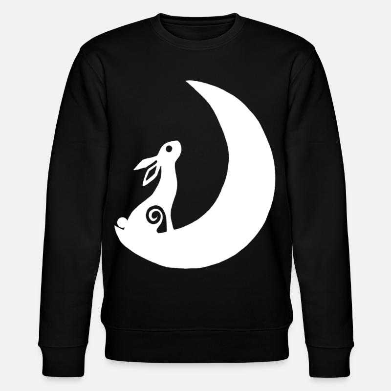 Un lapin sur la lune - Sweat bio CHANGER Stanley/Stella Unisexe - noir