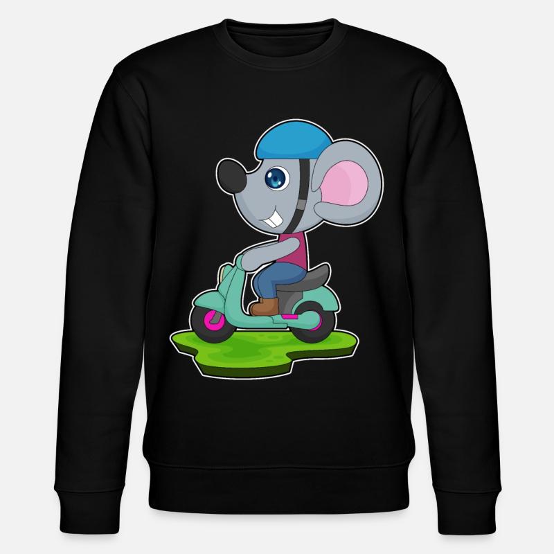 Souris Moto - Sweat bio CHANGER Stanley/Stella Unisexe - noir