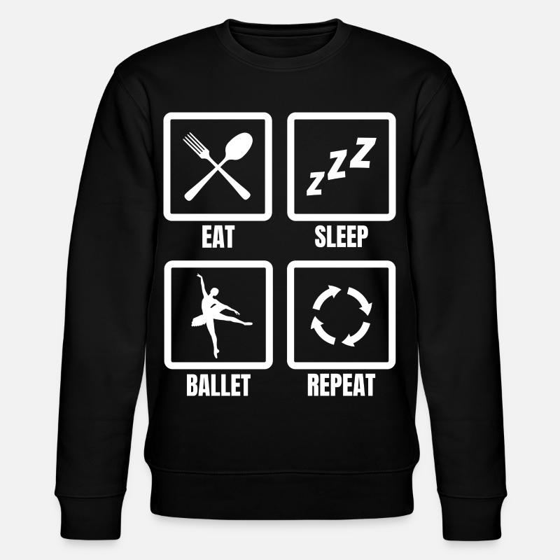 Manger Dormir Ballet Répéter - Sweat bio CHANGER Stanley/Stella Unisexe - noir