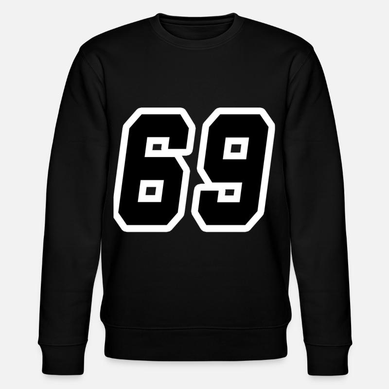 Nummer neunundsechzig 69 - Stanley/Stella Unisex Bio-Sweatshirt CHANGER  - Schwarz
