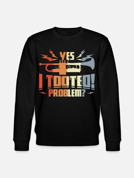 Quote Trumpeter - Stanley/Stella CHANGER Unisex Organic Sweatshirt - black