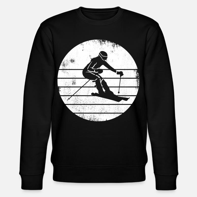 Skifahrerin - Stanley/Stella Unisex Bio-Sweatshirt CHANGER  - Schwarz