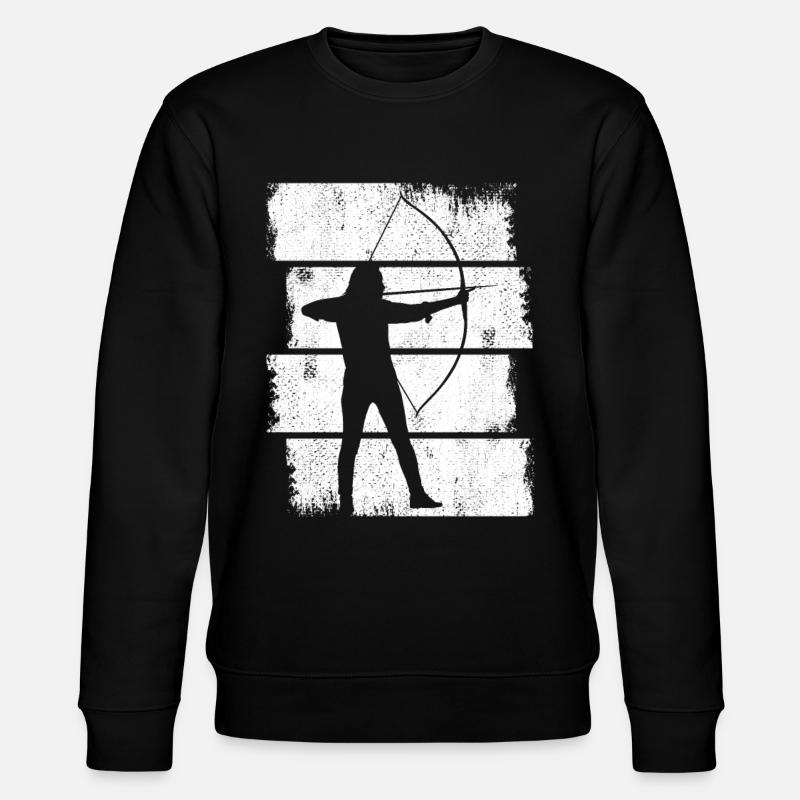 Bogenschütze - Stanley/Stella Unisex Bio-Sweatshirt CHANGER  - Schwarz