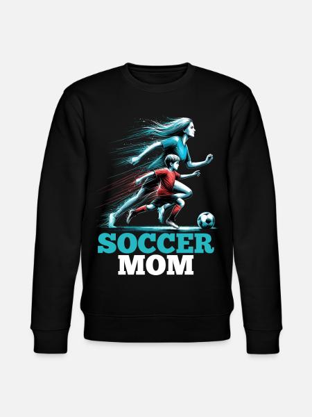 Soccer Mom Soccer Gift - Stanley/Stella CHANGER Unisex Organic Sweatshirt - black