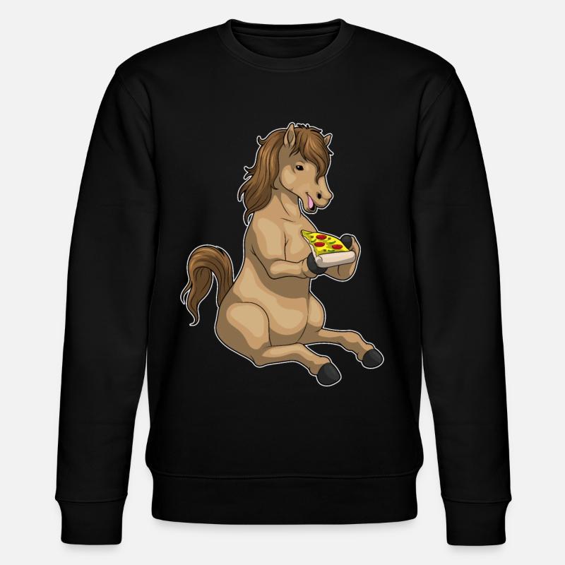 Pizza au cheval - Sweat bio CHANGER Stanley/Stella Unisexe - noir