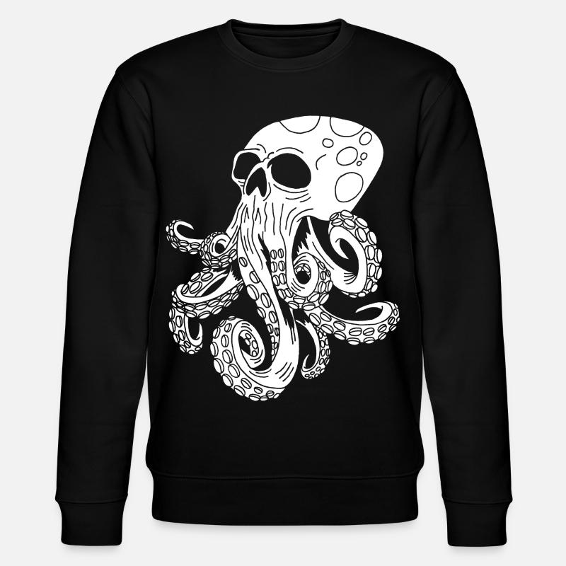 Crâne de pieuvre - Sweat bio CHANGER Stanley/Stella Unisexe - noir