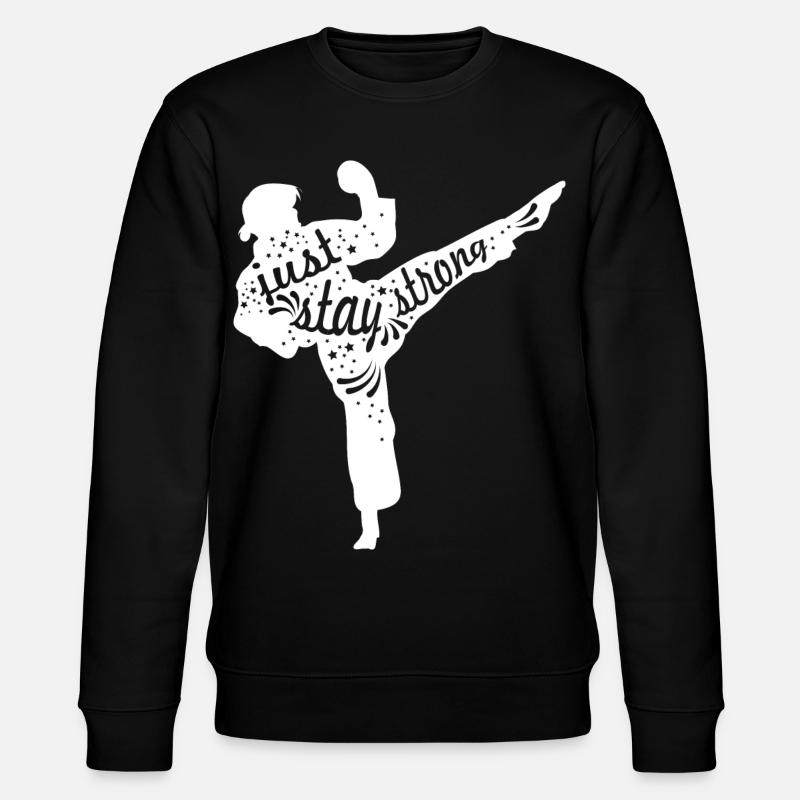 Karate Mädchen - Stanley/Stella Unisex Bio-Sweatshirt CHANGER  - Schwarz