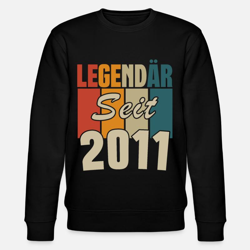 legendär seit 2011 - Stanley/Stella Unisex Bio-Sweatshirt CHANGER  - Schwarz