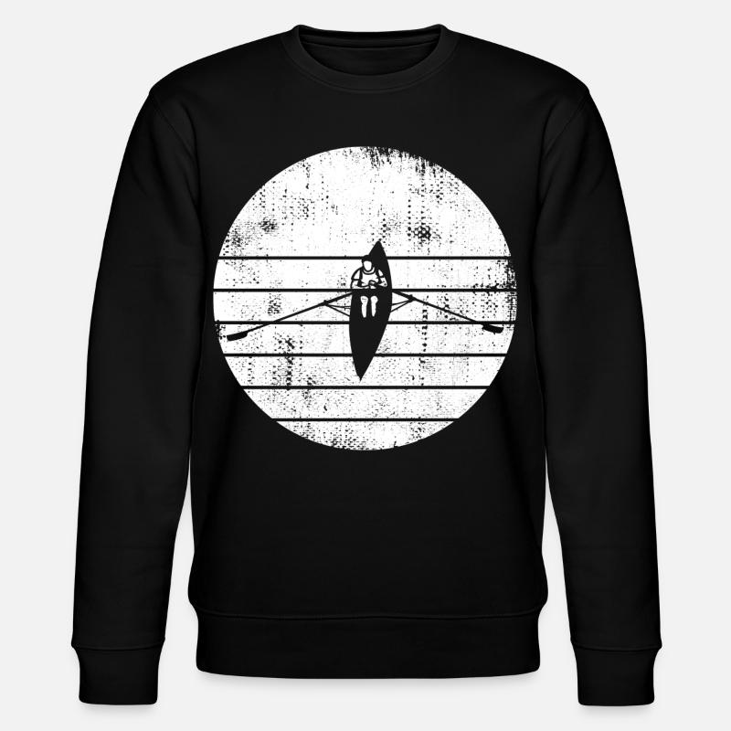 Dessin de bateau à rames - Sweat bio CHANGER Stanley/Stella Unisexe - noir