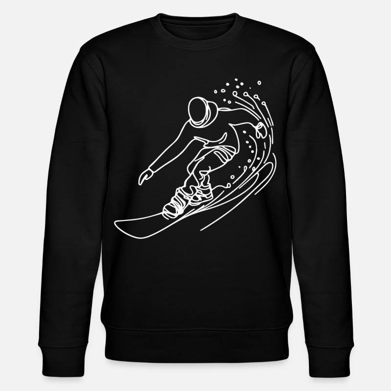 Dessin de snowboarder - Sweat bio CHANGER Stanley/Stella Unisexe - noir