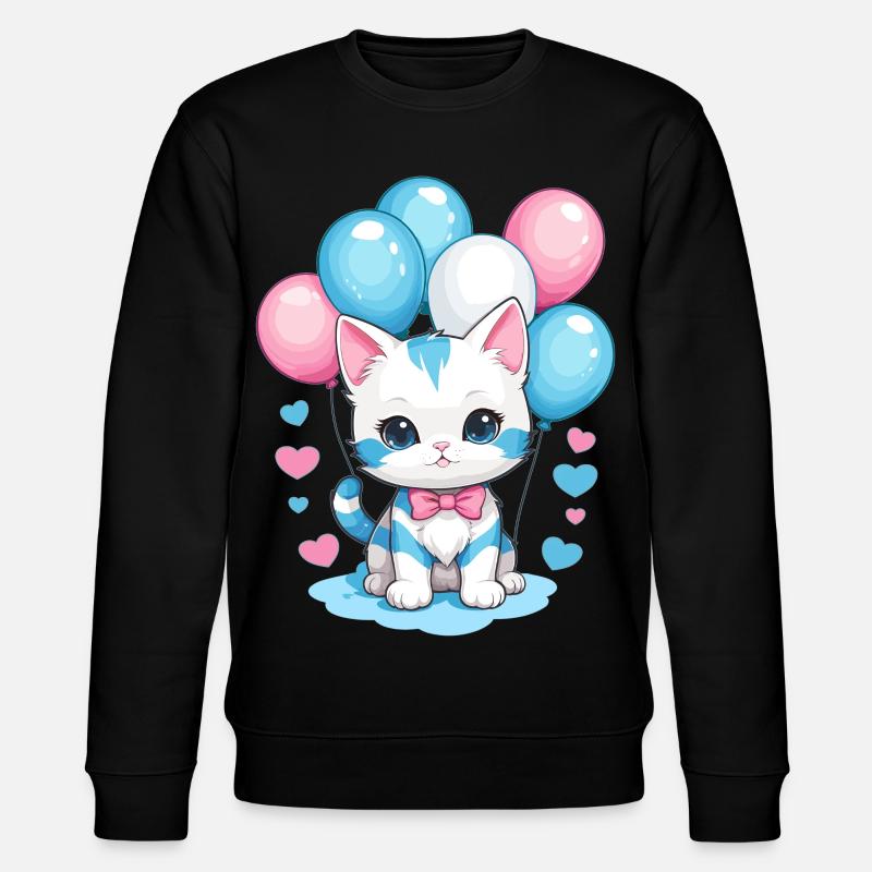 Mignon bébé chat - Sweat bio CHANGER Stanley/Stella Unisexe - noir