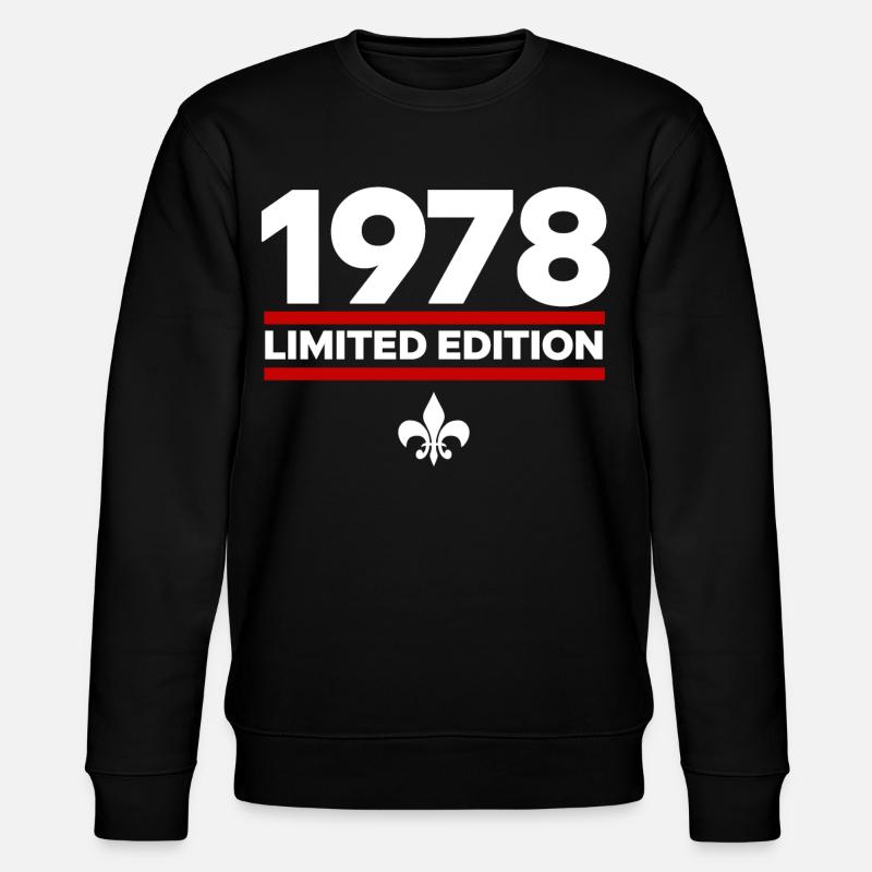 Édition limitée de 1978 - Sweat bio CHANGER Stanley/Stella Unisexe - noir