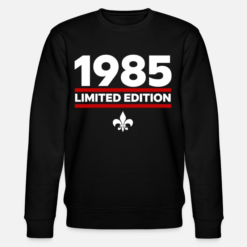 1985 Limited Edition - Stanley/Stella Unisex Bio-Sweatshirt CHANGER  - Schwarz