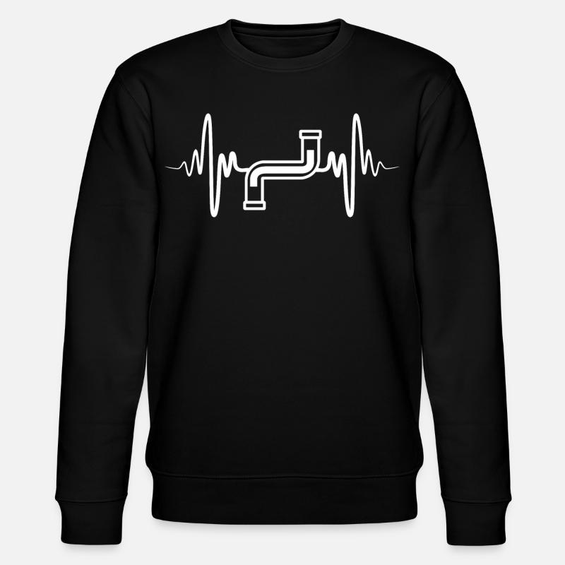 Herzschlag Klempner - Stanley/Stella Unisex Bio-Sweatshirt CHANGER - Schwarz