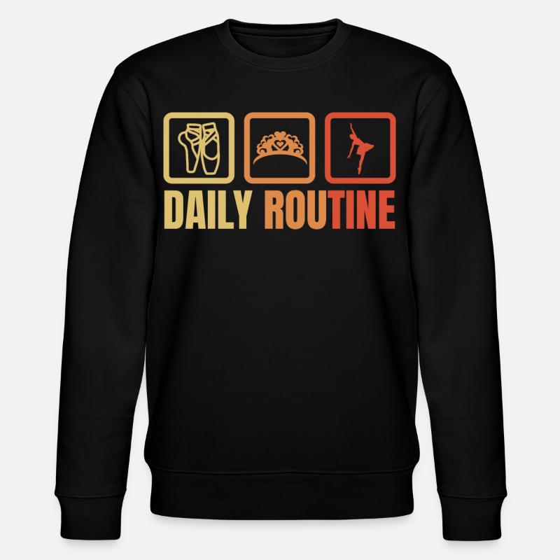 Ballet Daily Routine - Stanley/Stella CHANGER Unisex Organic Sweatshirt - black