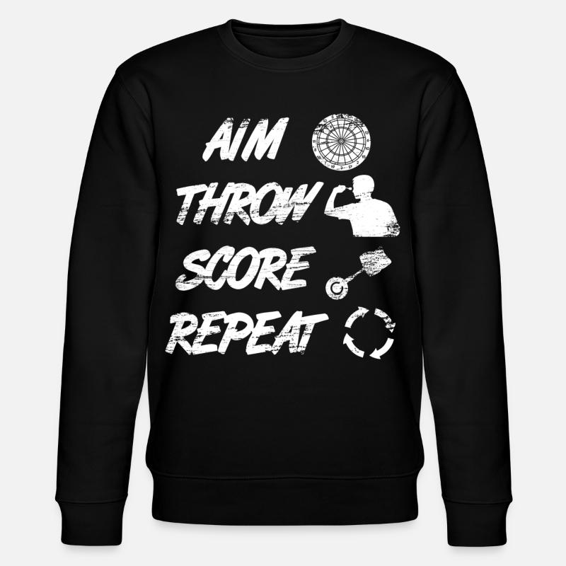 aiming, throwing, pointing, repeating - Stanley/Stella CHANGER Unisex Organic Sweatshirt - black