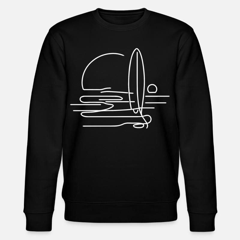 Surfing - Stanley/Stella Unisex Bio-Sweatshirt CHANGER  - Schwarz