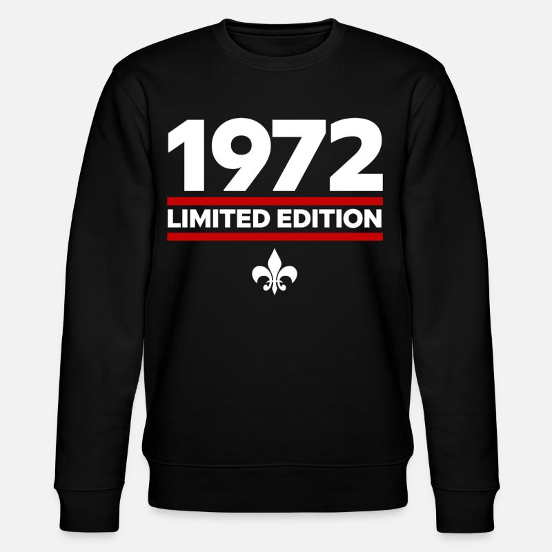 1972 Limited Edition - Stanley/Stella CHANGER Unisex Organic Sweatshirt - black