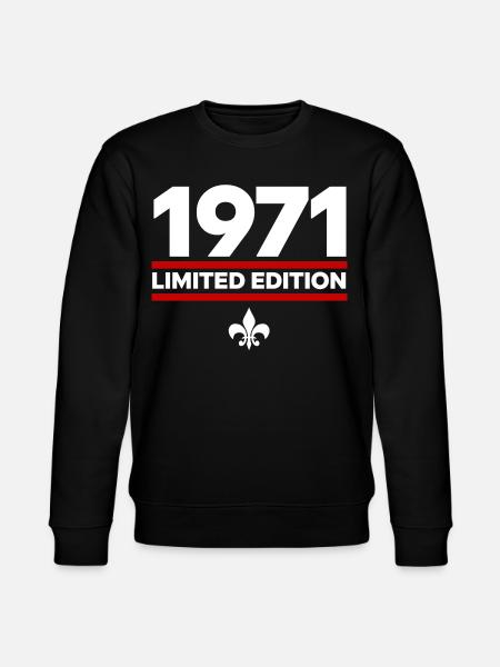 1971 Limited Edition - Stanley/Stella CHANGER Unisex Organic Sweatshirt - black
