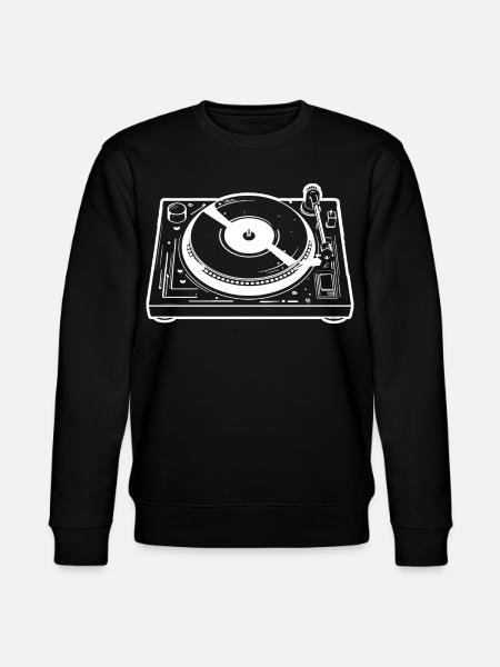 DJ Turntable - Stanley/Stella Unisex Bio-Sweatshirt CHANGER  - Schwarz