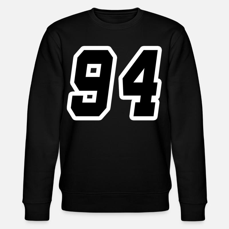 Nummer vierundneunzig 94 - Stanley/Stella Unisex Bio-Sweatshirt CHANGER  - Schwarz