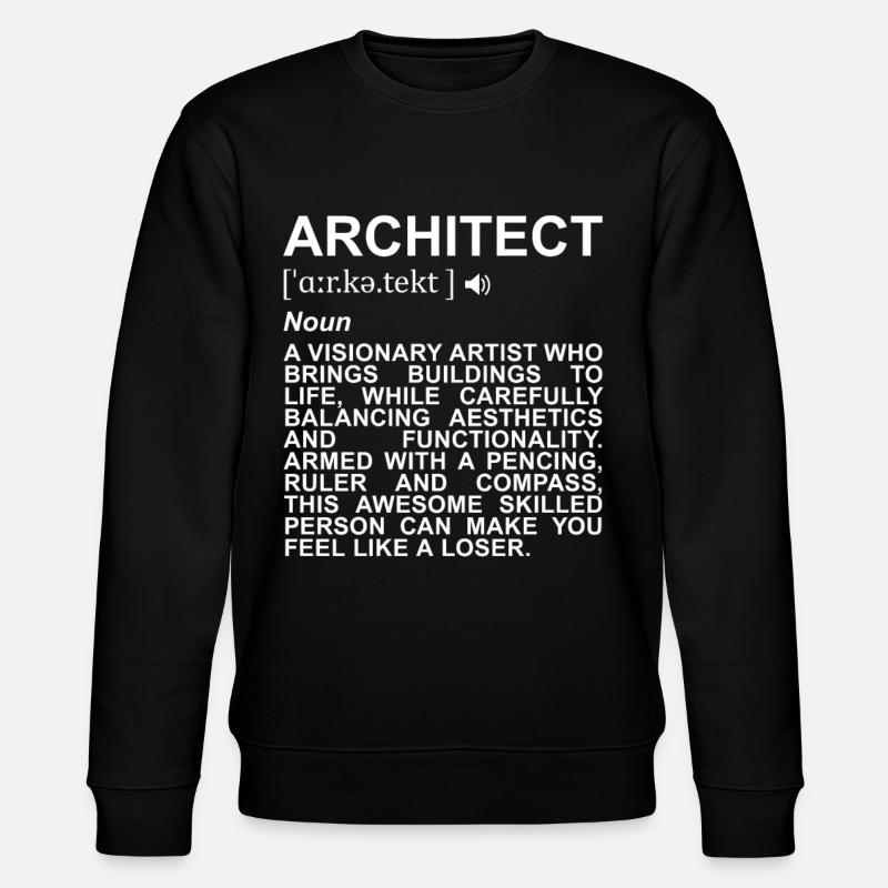 Définition de l’architecte - Sweat bio CHANGER Stanley/Stella Unisexe - noir