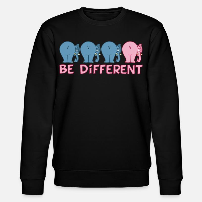 A different elephant - Stanley/Stella CHANGER Unisex Organic Sweatshirt - black