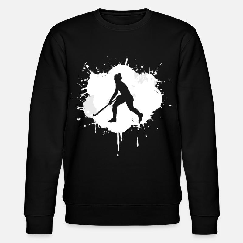 Hockey Spieler - Stanley/Stella Unisex Bio-Sweatshirt CHANGER  - Schwarz