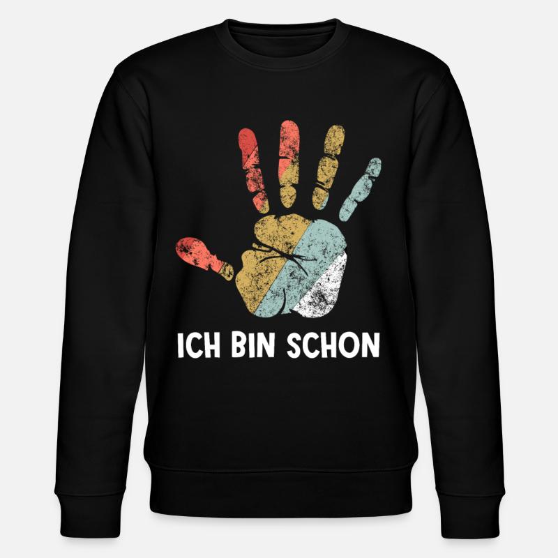 Ich Bin Schon 5 - Stanley/Stella Unisex Bio-Sweatshirt CHANGER  - Schwarz