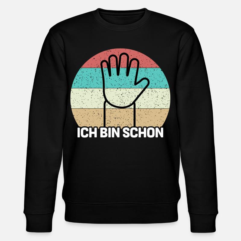 Ich Bin Schon 5 - Stanley/Stella Unisex Bio-Sweatshirt CHANGER  - Schwarz