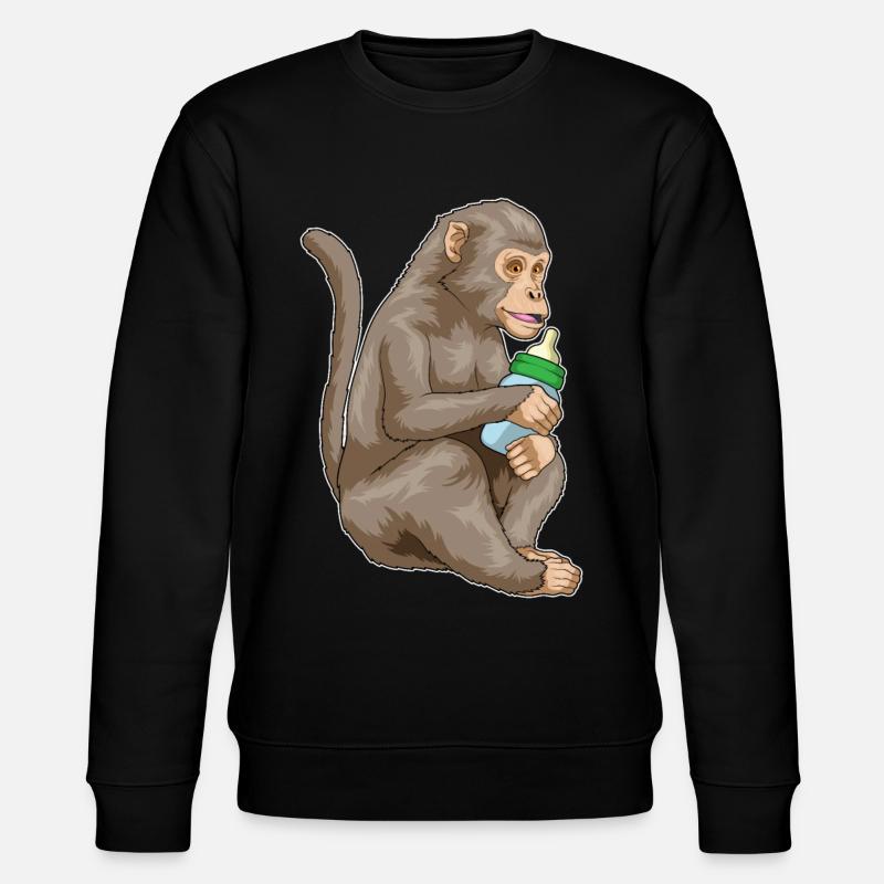 Biberon Monkey - Sweat bio CHANGER Stanley/Stella Unisexe - noir