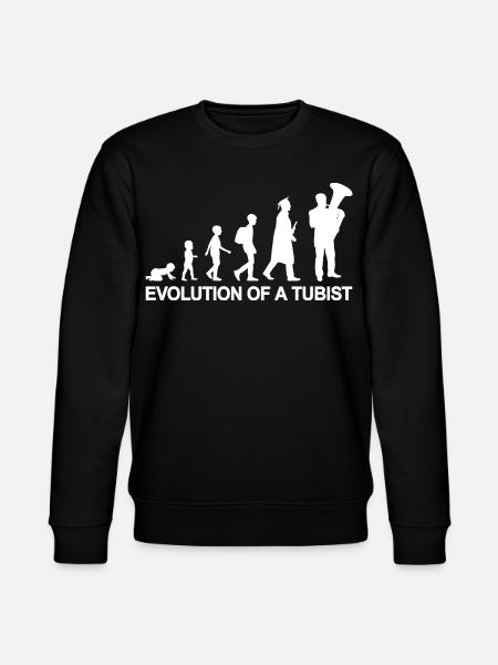 Development from child to tuba player - Stanley/Stella CHANGER Unisex Organic Sweatshirt - black