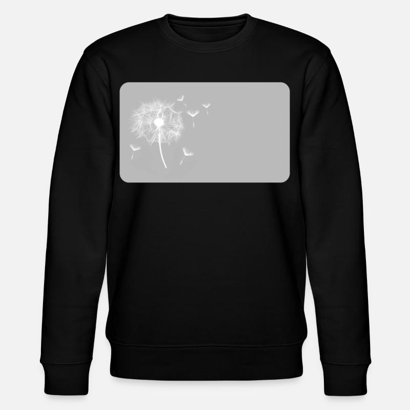 Dandelion grey | customizable - Stanley/Stella CHANGER Unisex Organic Sweatshirt - black