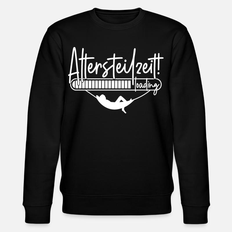 Altersteilzeit loading Ladebalken Hängematte ATZ - Stanley/Stella Unisex Bio-Sweatshirt CHANGER  - Schwarz