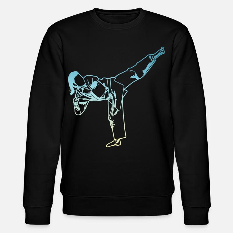 Karate Mädchen - Stanley/Stella Unisex Bio-Sweatshirt CHANGER  - Schwarz