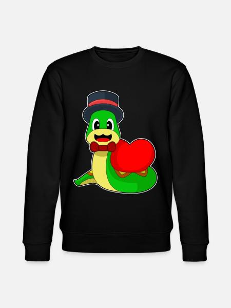 Snake Groom Heart Wedding - Stanley/Stella CHANGER Unisex Organic Sweatshirt - black