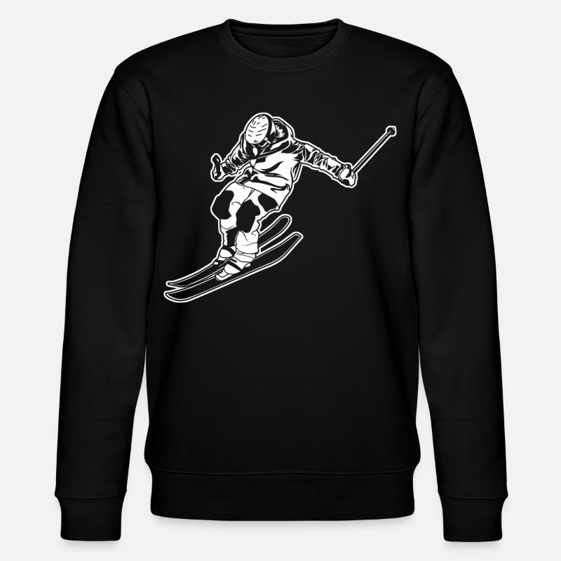 Skiläufer - Stanley/Stella Unisex Bio-Sweatshirt CHANGER  - Schwarz