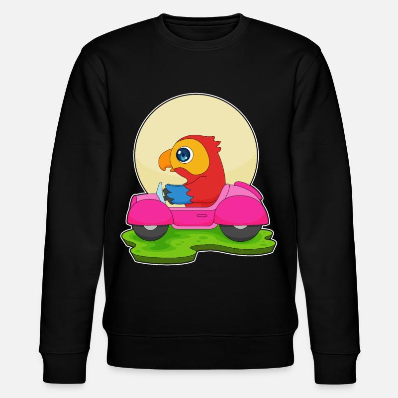 Papagei Auto - Stanley/Stella Unisex Bio-Sweatshirt CHANGER  - Schwarz
