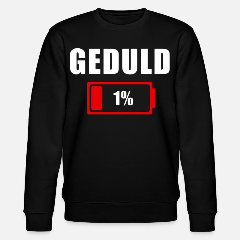 GEDULD 1% - Stanley/Stella Unisex Bio-Sweatshirt CHANGER  - Schwarz