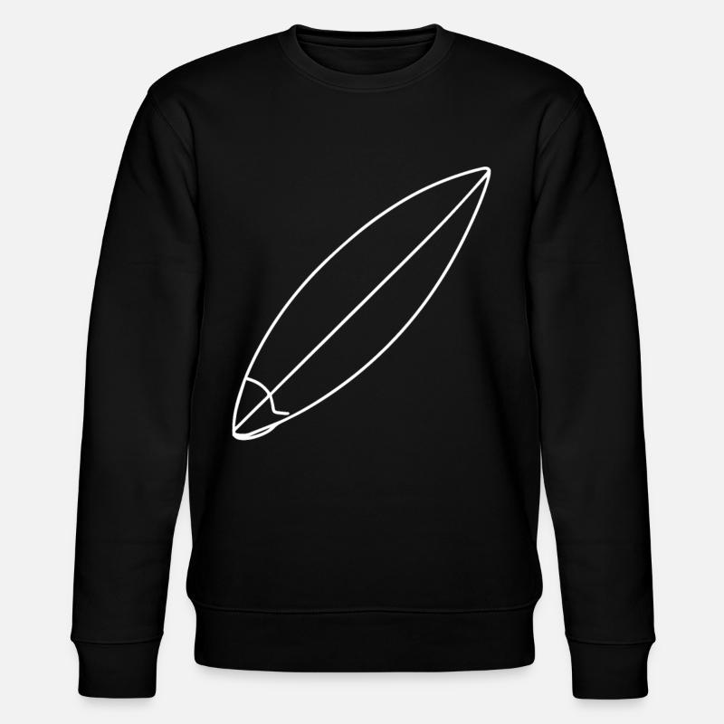 Dessin de planche de surf - Sweat bio CHANGER Stanley/Stella Unisexe - noir