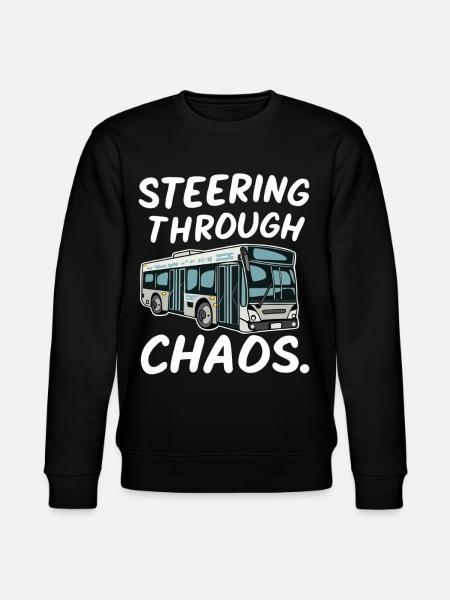 Busfahrer Chaos Citybus Humor - Stanley/Stella Unisex Bio-Sweatshirt CHANGER - Schwarz