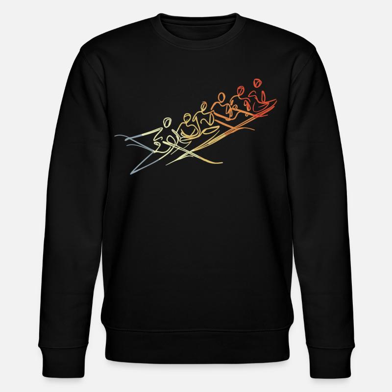 Dessin de l’équipe d’aviron - Sweat bio CHANGER Stanley/Stella Unisexe - noir