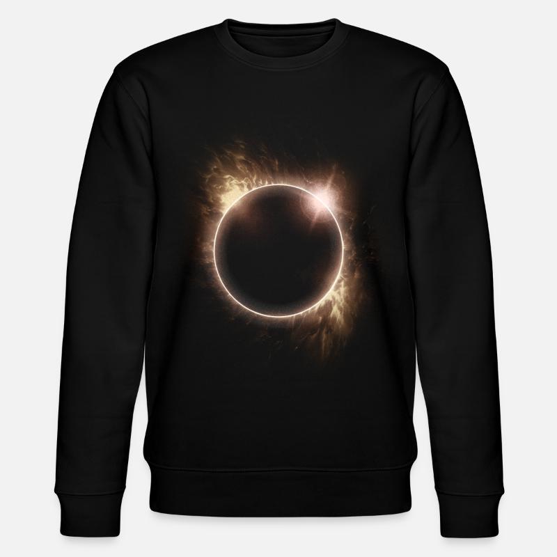 AMATEURS D’ASTRONOMIE DE L’ÉCLIPSE SOLAIRE - Sweat bio CHANGER Stanley/Stella Unisexe - noir