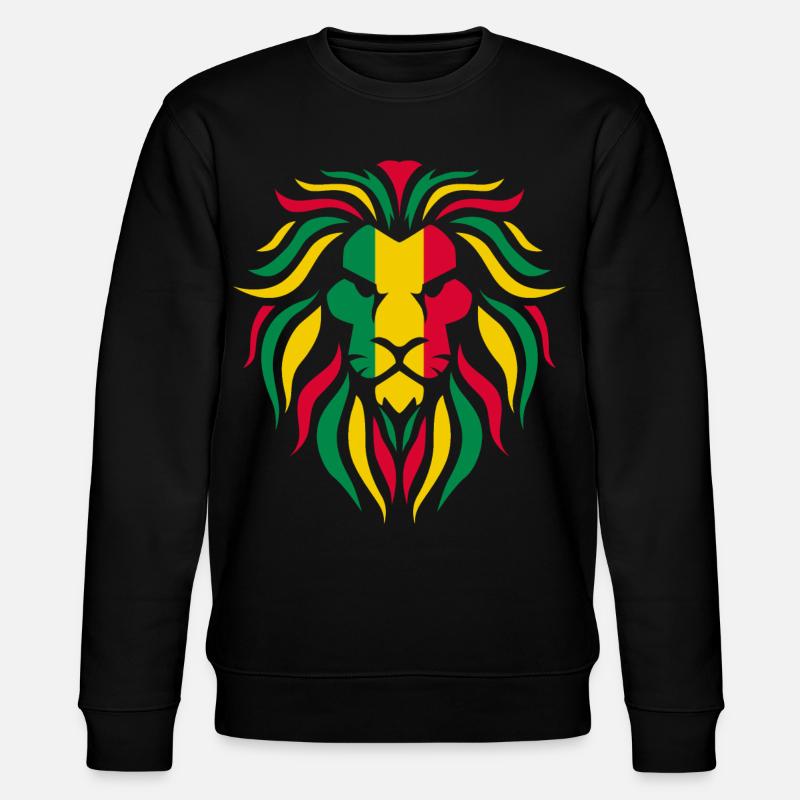 Reggae Löwe - Stanley/Stella Unisex Bio-Sweatshirt CHANGER  - Schwarz
